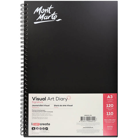 Visual Art Diary - Hardcover Sketch Book