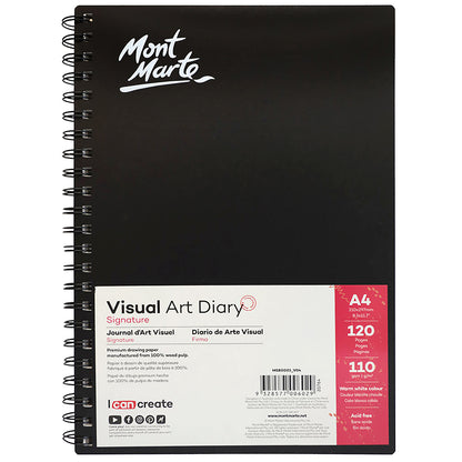 Visual Art Diary - Hardcover Sketch Book