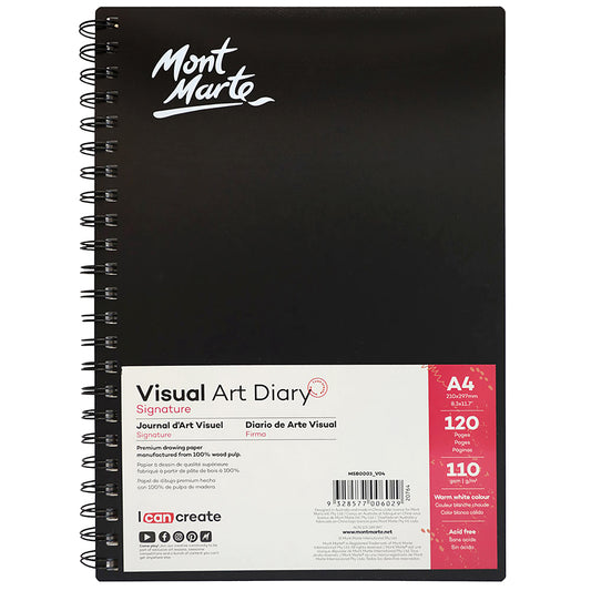 Visual Art Diary - Hardcover Sketch Book