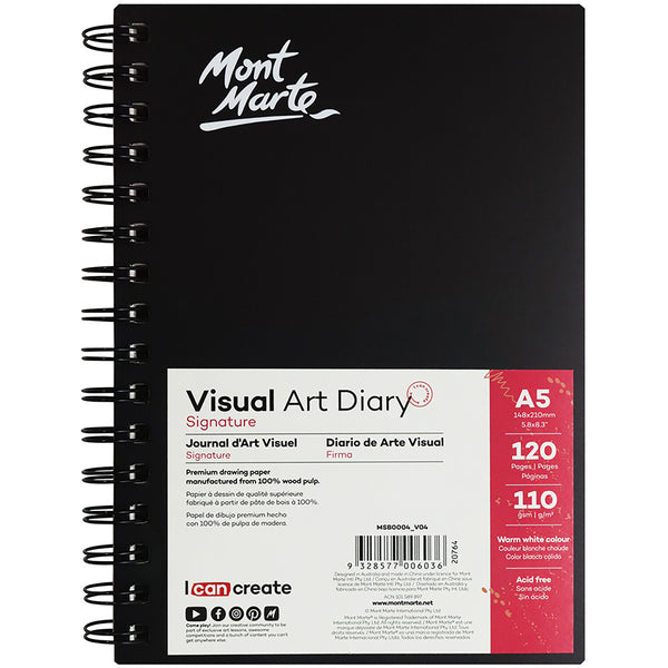 Visual Art Diary - Hardcover Sketch Book