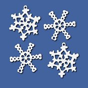 15001 - Snowflake, Metal Charms