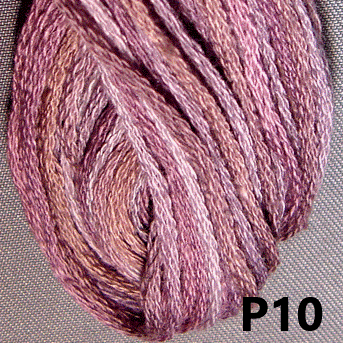 Overdyed Floss - 6 strand Skein - "P" (Vintage Hues) Collection