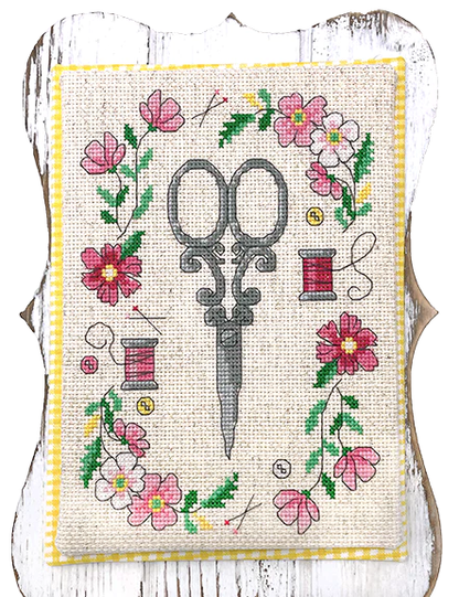 Scissors with Flowers