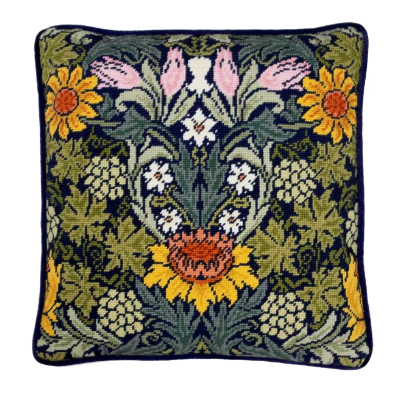 Sunflowers by William Morris - Tapestry Pillow Kit
