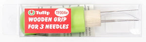 Wooden Grip with Felting Needles - Tulip