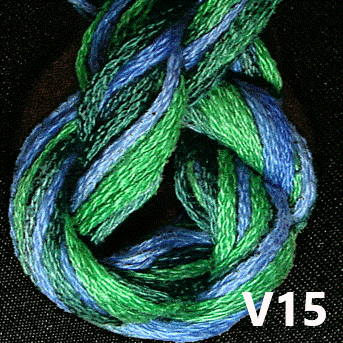 Overdyed Floss - 6 strand Skein - "V" Collection