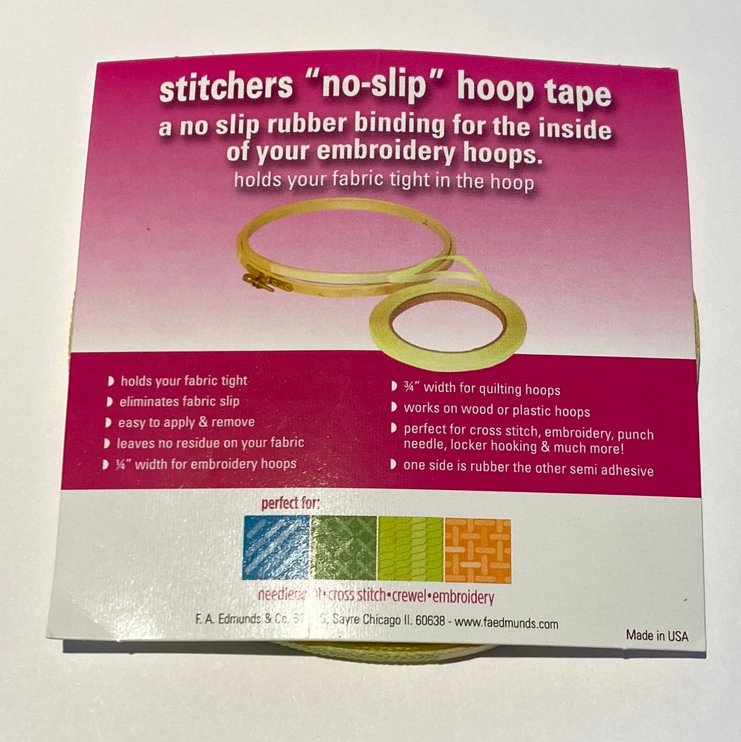 Embroidery Hoops - Wooden hoop "No Slip" tape