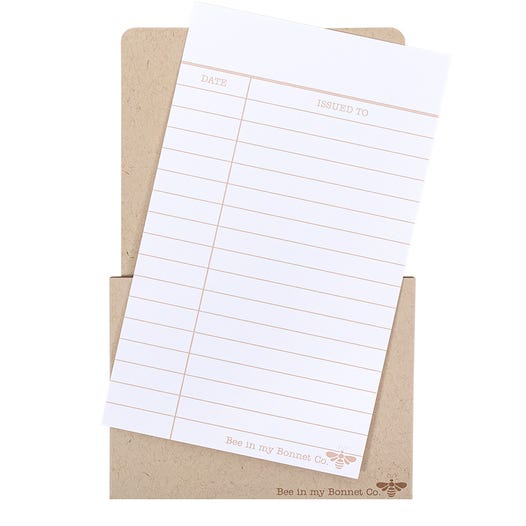 Library Card Label Pack (12)