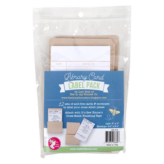 Library Card Label Pack (12)