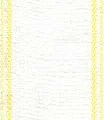 Antique White (Yellow) - Sara Linen Banding 2.7" - 27 count
