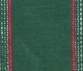 Green (Red) - Lacy Linen Banding 3.9" - 27 count