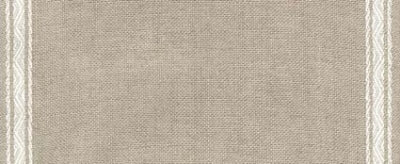 Natural (Antique White) - Pyramid Linen Banding 7.8" - 27 count
