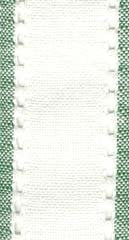 Antique White (Green) - Country Aire Linen Banding 2" - 27 count